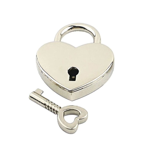 Mini hjärtformat lås med nyckel Personligt kärlekshänglås för jubileum