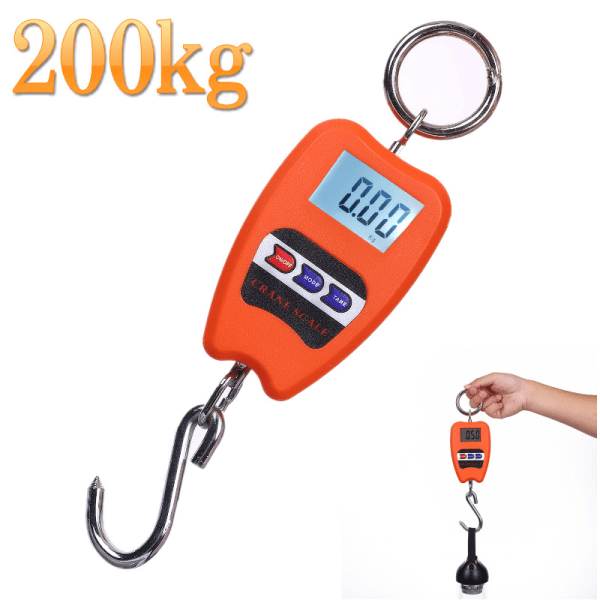 Professionell industriell digital våg, dynamometerkrokfjäder, 200 kg