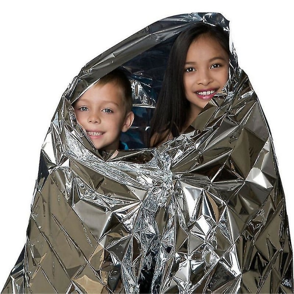 Emergent filt Mylar Thermal Outdoor Survive First Aid Kit Rescue Space Foil Camp Vandring Bergsbestigare Bug Out Bag Värmehålla