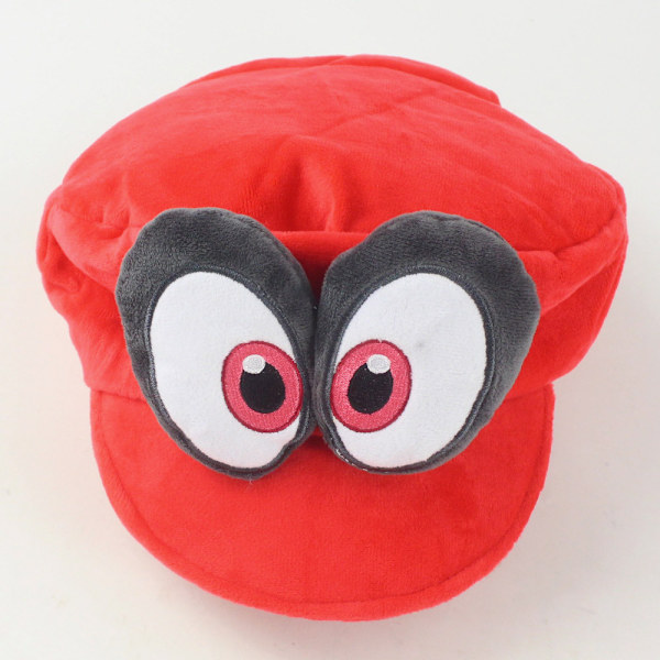 Super Mario Odyssey Hat Rollespils Kostume Tilbehør - Rød