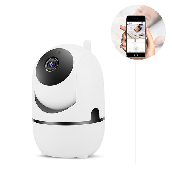 Övervakningskamera inomhus wifi mobil, Cacagoo 1080p wifi ip-kamera babyvakt med 2-vägs ljud