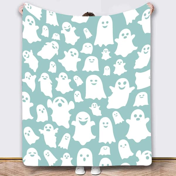 150CM x 200CM Halloween-teppe, perfekt for sofakvelder og senger - 49