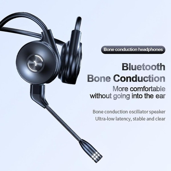 Benledningshörlur M1 Trådlös Bluetooth Stereo Öronkrok Sportheadset Business Headphone Wi