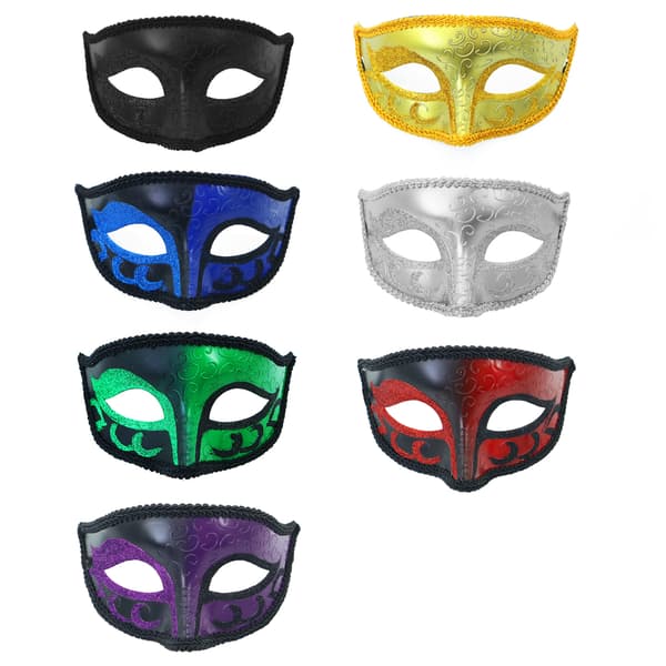 Prestandamasker Halvansikte Rullfria Målade Plastmasker - Röda Masker