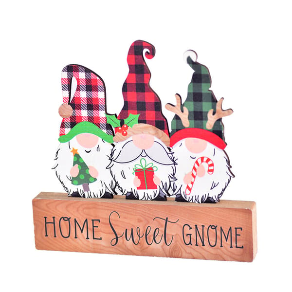 3 stk. Julebordspynt Dekoration Midtpunkt GNOME Julemand