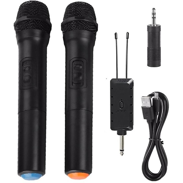 Universal Vhf trådlös handhållen mikrofon med mottagare för karaoke/affärsmöte Portable Micr