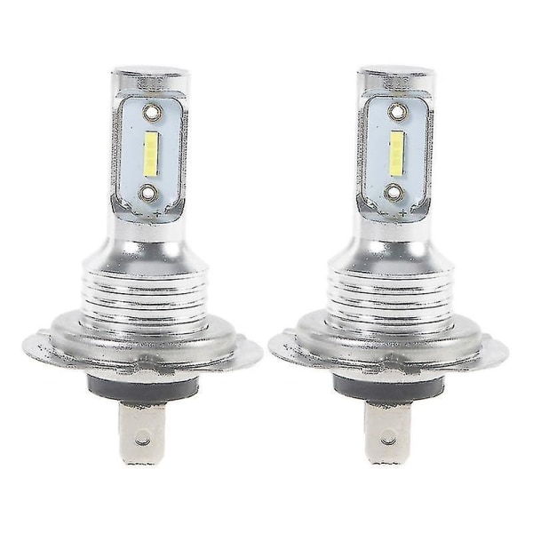 2x motorcykel Cree-led strålkastare H7 8000lm 55w 6000k glödlampa körljus Dimlampa(bejoey)