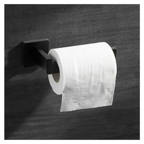 Sort Toiletpapirholder, Rustfrit Stål Rulleholder Toiletpapir