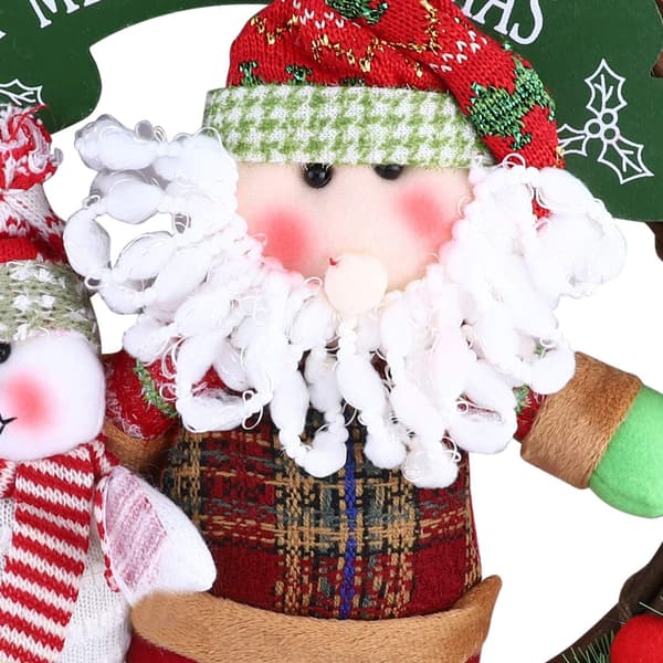 Julkrans Dekorationer Tomte Snögubbe Dockor Figurer Blomma
