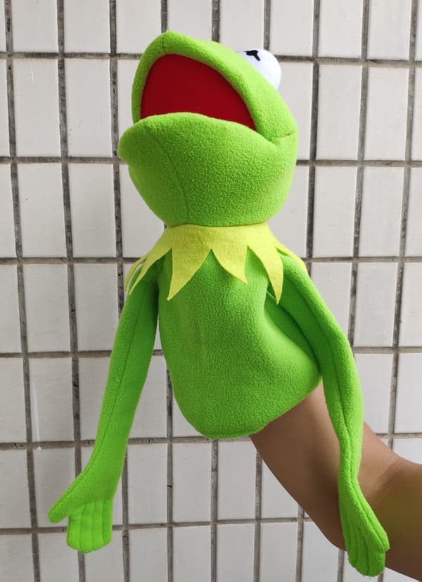 Överdimensionerad 60 cm Grön Groda Plysch Hundleksak