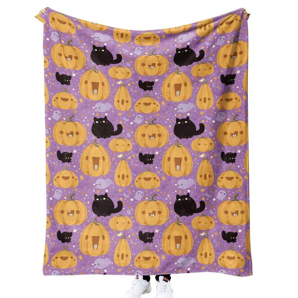 100CM x 150CM Halloween-tæppe, perfekt til festsofaer-57