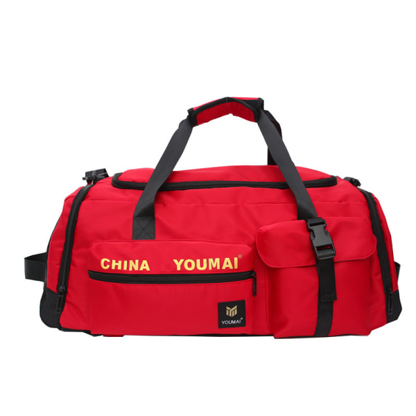 Resväska med stor kapacitet Våt/torrt fack Duffelväska Förstärkt ryggsäck