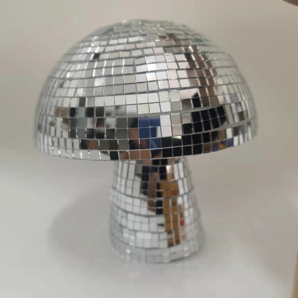 disco boll spegel glas tegel svamp ornament