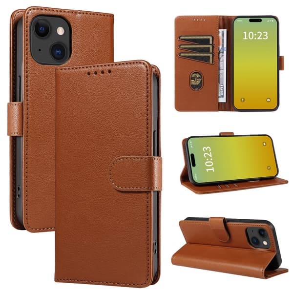 For iPhone 16 Plus Deksel, Beskyttelsesdeksel, Brun