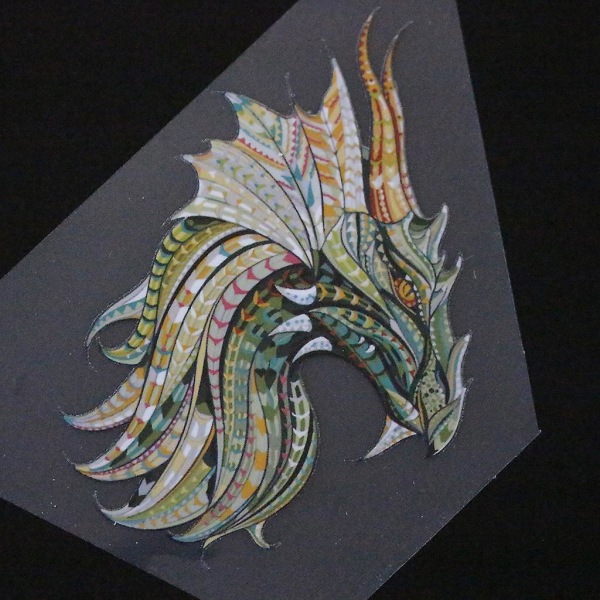 Kläder Dragon Patches Gör-det-själv-utskrift stryka på applikationer Heat Transfer Stickers