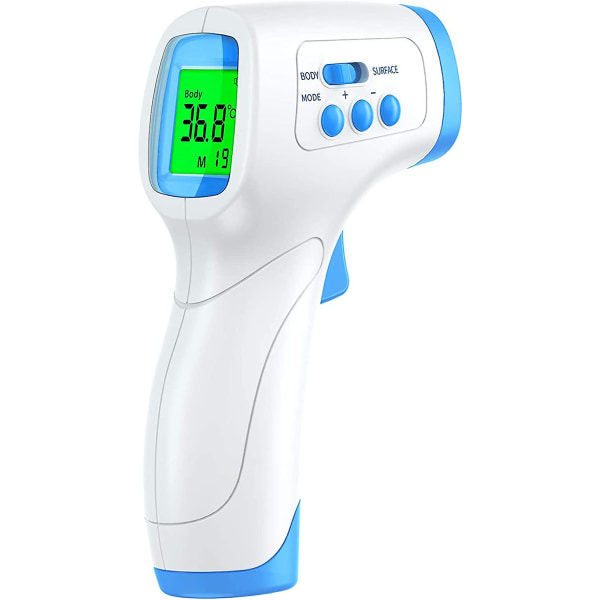 Vuxen panntermometer, Kkmier Medical Panntermometer med LCD-skärm, beröringsfri termometer för baby Vuxen infraröd termometer Wi