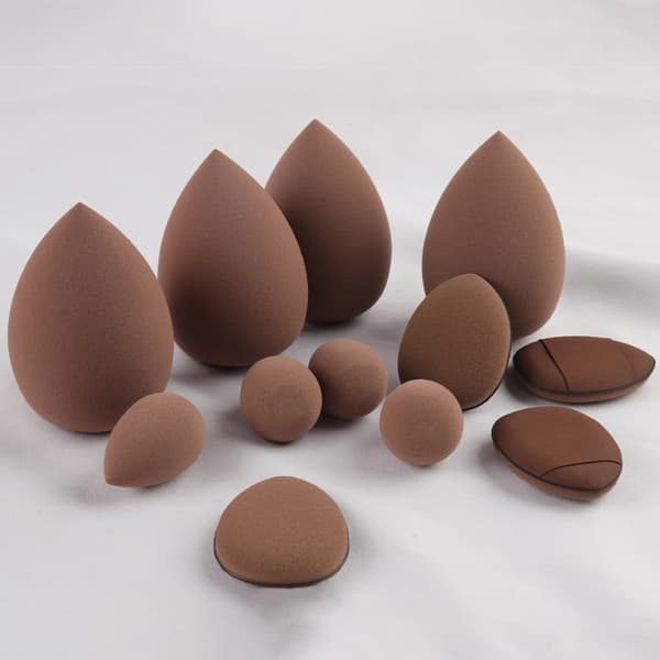 Makeup værktøjer, beauty sponge blød puff 40-delt sæt, Brun Brown 40-piece set