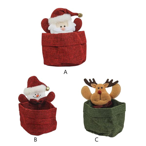 Presentpåse i tyg för barn och tonåringar, julklappspåse för godis