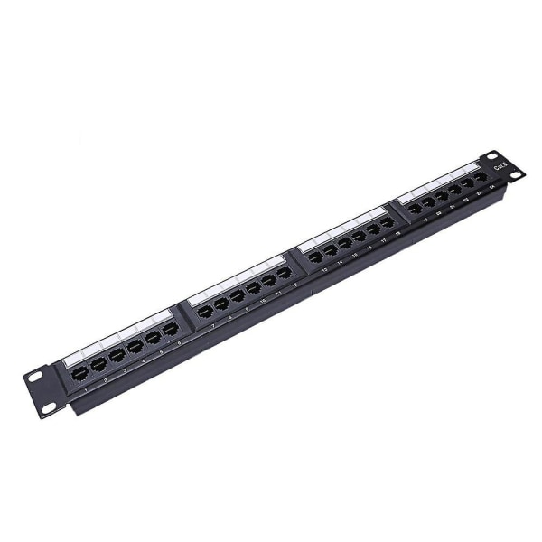 Utp 24 Port Rj45 Patch Panel Rack Kabel Väggmonterad Bracket Connector Rack Tool Ethernet Lan Netwo