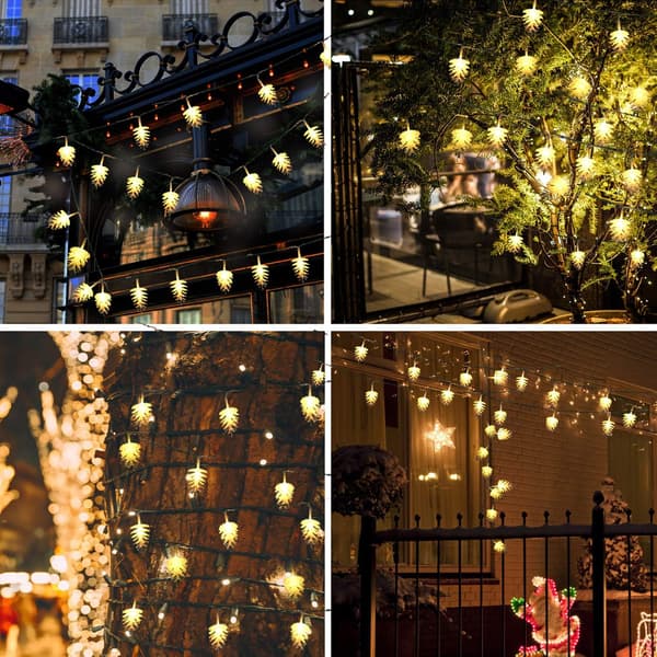 Julepynt med kjeglelys - Julelys til fest