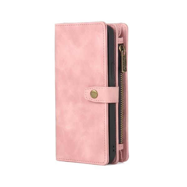 iPhone 15 Pro Multifunksjonelt Telefondeksel - Rosa