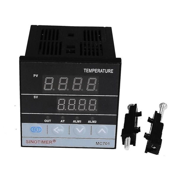 Sinotimer Mc701 Digital Pid Temperaturregulator Vattentät K Typ Pt100 Sensoringångsrelä Ssr O