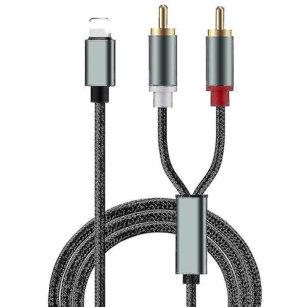 Apple To 2rca Lotus Kabel Ljudkabel Högtalare Ljudförstärkare Iphone Mobiltelefon Länk Ljudkabel Jb51-3