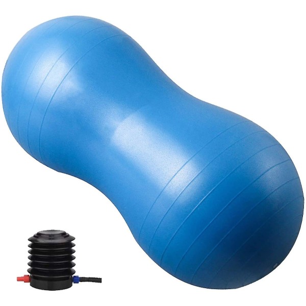 Peanut Ball - Anti Burst träningsboll kompatibel för förlossning, sjukgymnastik kompatibel för barn, kärnstyrka, finhet i hemmet och gymmet (inklusive