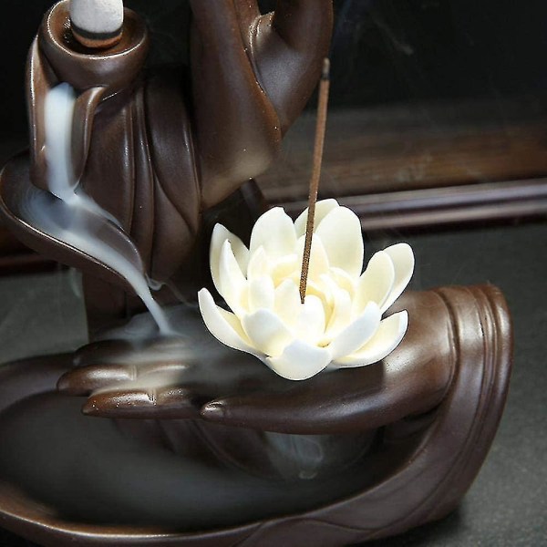 Rökelsestickhållare, Rökelsekar Buddha Rökelsebrännare Keramik