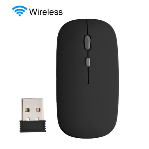 5.0 Bluetooth trådlös mus för Apple Macbook Air Xiaomi Pro Svart