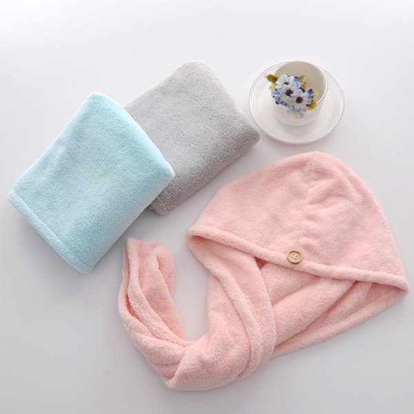 2 STK. - Mikrofiber Hårhåndklæde Wrap Ultra Absorberende, Hurtigtørrende Hår