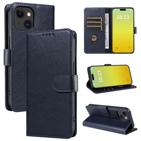 Etui til iPhone 15 Pro, Beskyttelsesdeksel, Blå