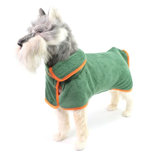 Justerbar Mikrofiber Hundebadekåbe Lille Hundebadekåbe Super Absorberende