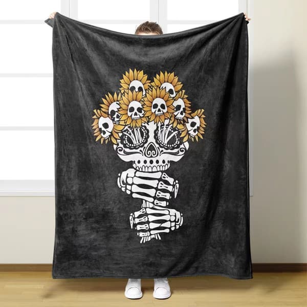 75CM x 100CM Halloween Tæppe, Perfekt til Festsofaer-6
