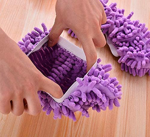 4 STK Chenille Skobetræk Gulvrenser Gulvrenser Slippermoppe