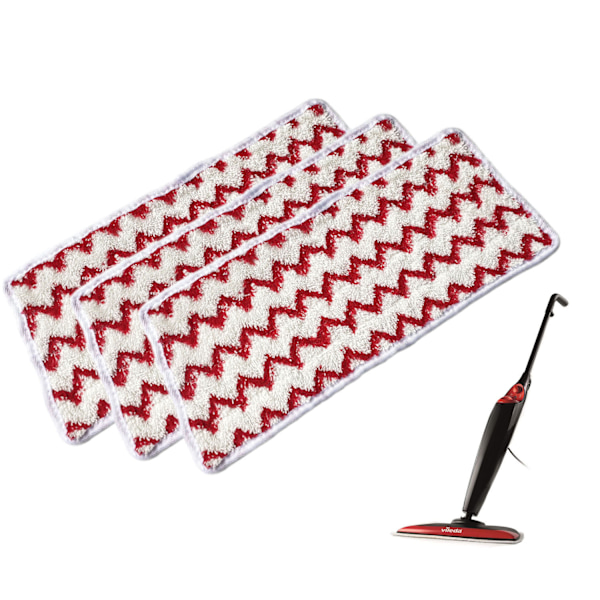 4 st Mikrofiber Pad Ersättningar för Vileda Steam XXL Power Pad Ångrengörare