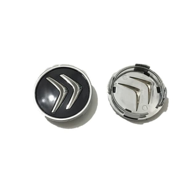 4-pack 60MM Centerkåpor Citroen Silver i en storlek