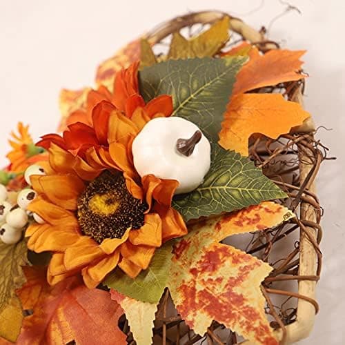 Høstkrans Kunstig Høstkrans 28cm Halloween Thanksgiving Fr