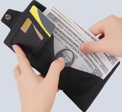 Mini lompakko aitoa nahkaa I Lompakko RFID-suojalla