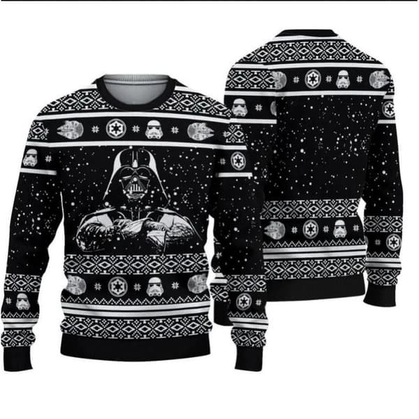 Julegenser Pullover for Menn, 3D Digitaltrykk Rund Hals Genser Topp, Høst/Vinter Klær - EL1833 - Størrelse M M