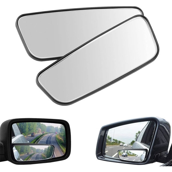 2 ST Justerbara vattentäta HD-glas blindvinkel sidobackspeglar 360° vidvinkel sidobackspeglar för lastbilstrafiksäkerhet