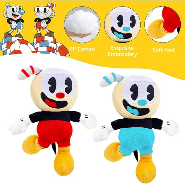 Plush Dukke Legetøj, 9.8\" Mecup og Brocup Bløde Fyldte Plush Legetøj, Annonce