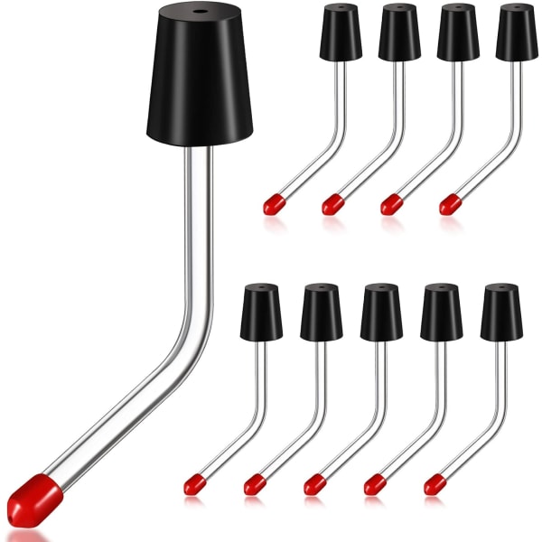 Kolibrimatarör och proppar med reservdelar för utomhustillverkning av egna fågelmatare (10-pack)