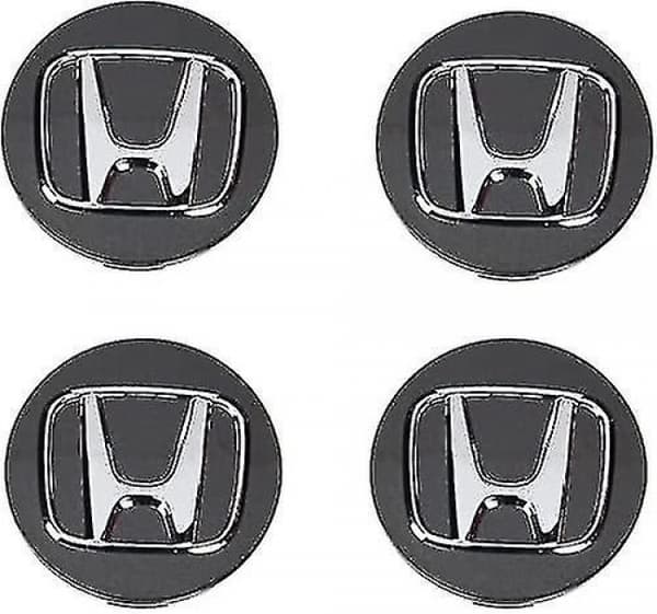 Sorte 69mm Honda Bil Logo Senterhette Navhette Logo Badge (Passer