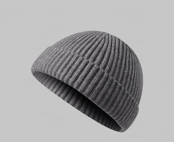 Lys grå baseballcaps Trawlerhatt Votterhatt Cuffed Skull Ha