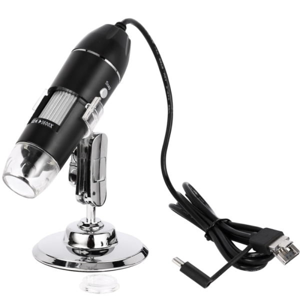 Digitalt mikroskop USB med 50 till 1600 gångers förstoringszoom