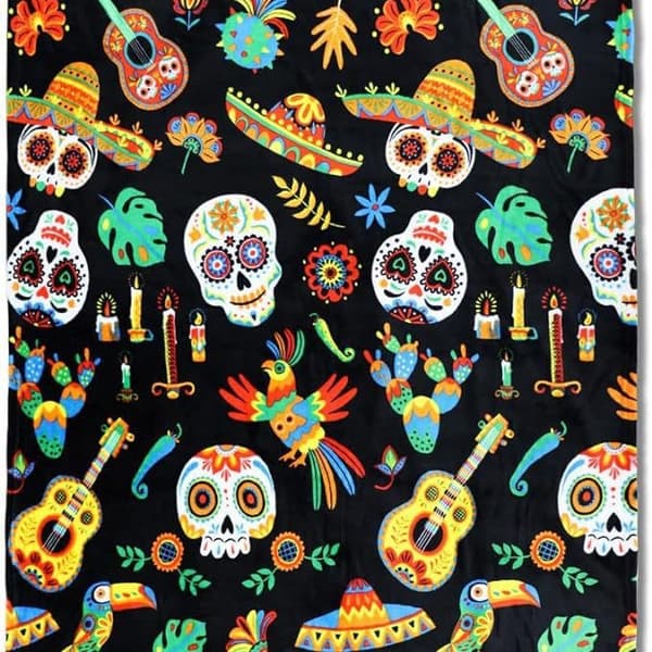 150CM x 200CM Halloween-teppe, perfekt for sofaparty-senger - 80