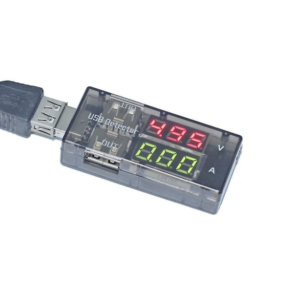 USB Laddare Strömspänningsdetektor Batteri Mini Voltmeter Amperemeter Tester