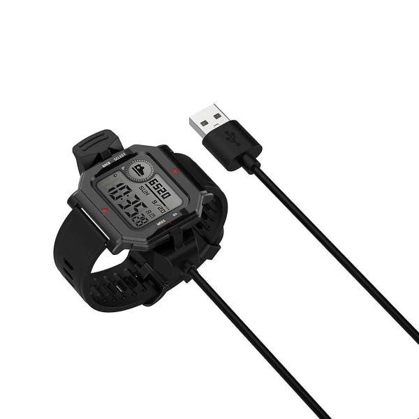 Snabb USB laddningskabel Bärbar Smart Watch Laddare Device Dock For -amazfit Neo A2001 Utan magnetiska tillbehör