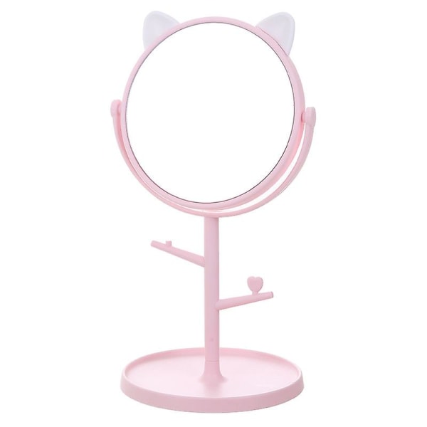 Cat Ear Round Mirror HD Desktop Roterande